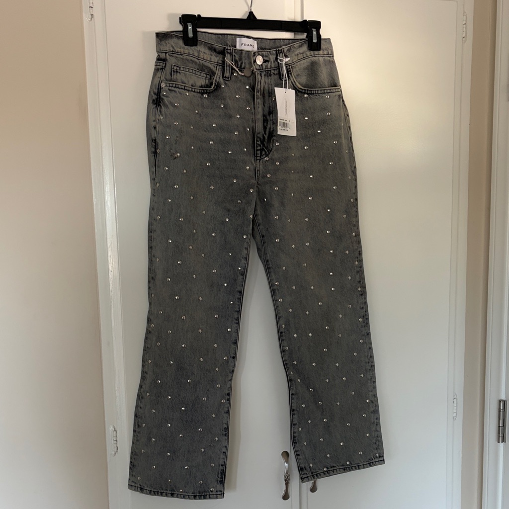 Frame Denim Le Jane Studded Jeans Nwt Size 27